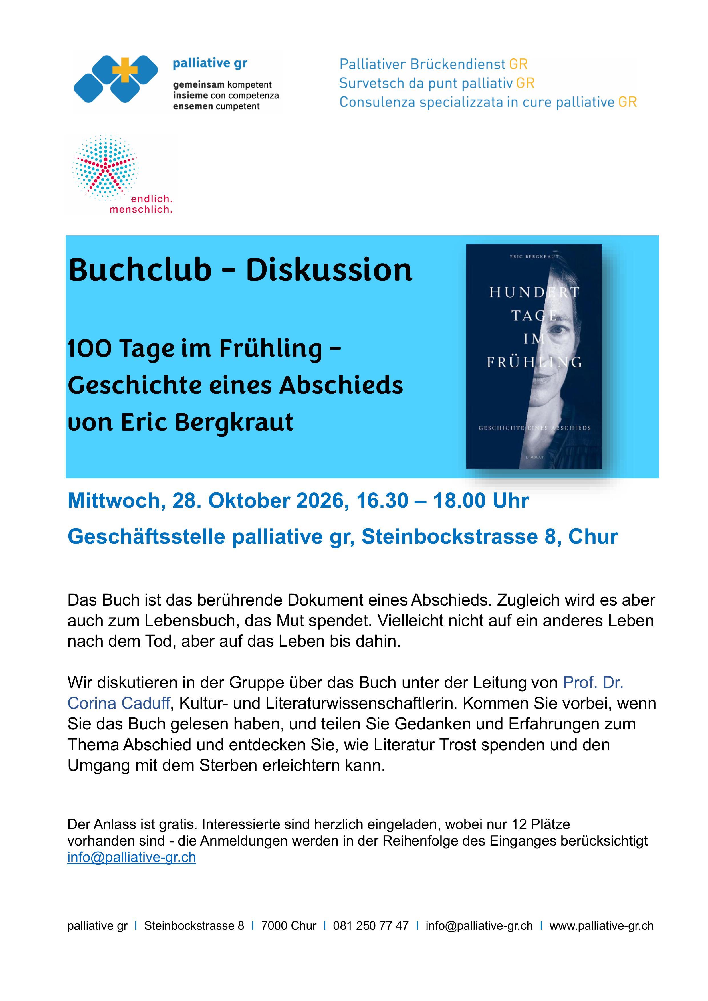 Buchclub Flyer